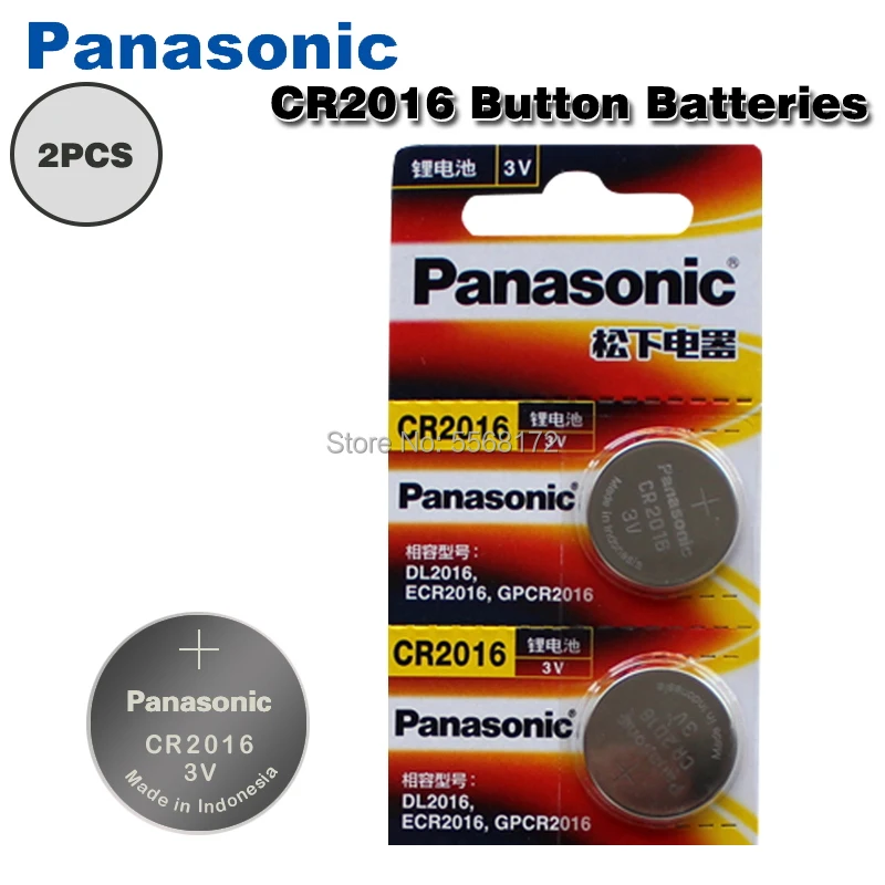 PANASONIC cr2016 2DB eredeti teljesen új akkumulátor 3v gombelem érme akkumulátorok nézni számítógép cr 2016-os Játékok