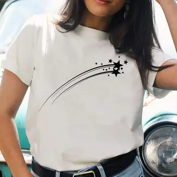 Női póló Új Alkalmi Női Akvarell Rövid Ujjú Rajzfilm T Felső Póló Nyomtatás Női Grafikus Divat Póló, T-Shirt