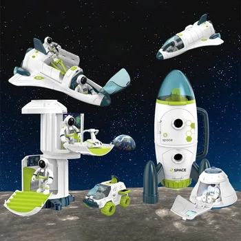 SZÁR Új Puzzle Akusztooptika Optikai Tér Közgyűlés Játékok Space Shuttle Modell űrállomás Rakéta Repülési Sorozat Játék Childs Ajándékok